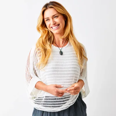 Fauna Open Weave Sweater One Size