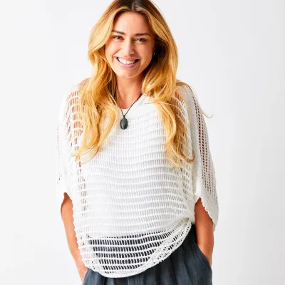 Fauna Open Weave Sweater One Size