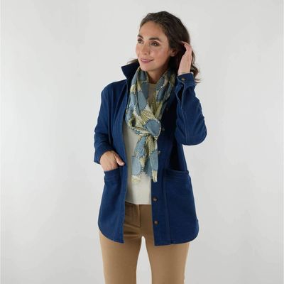 Poppy Blue Featherweight Scarf