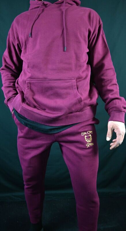 Maroon Jogger Sweat Pants