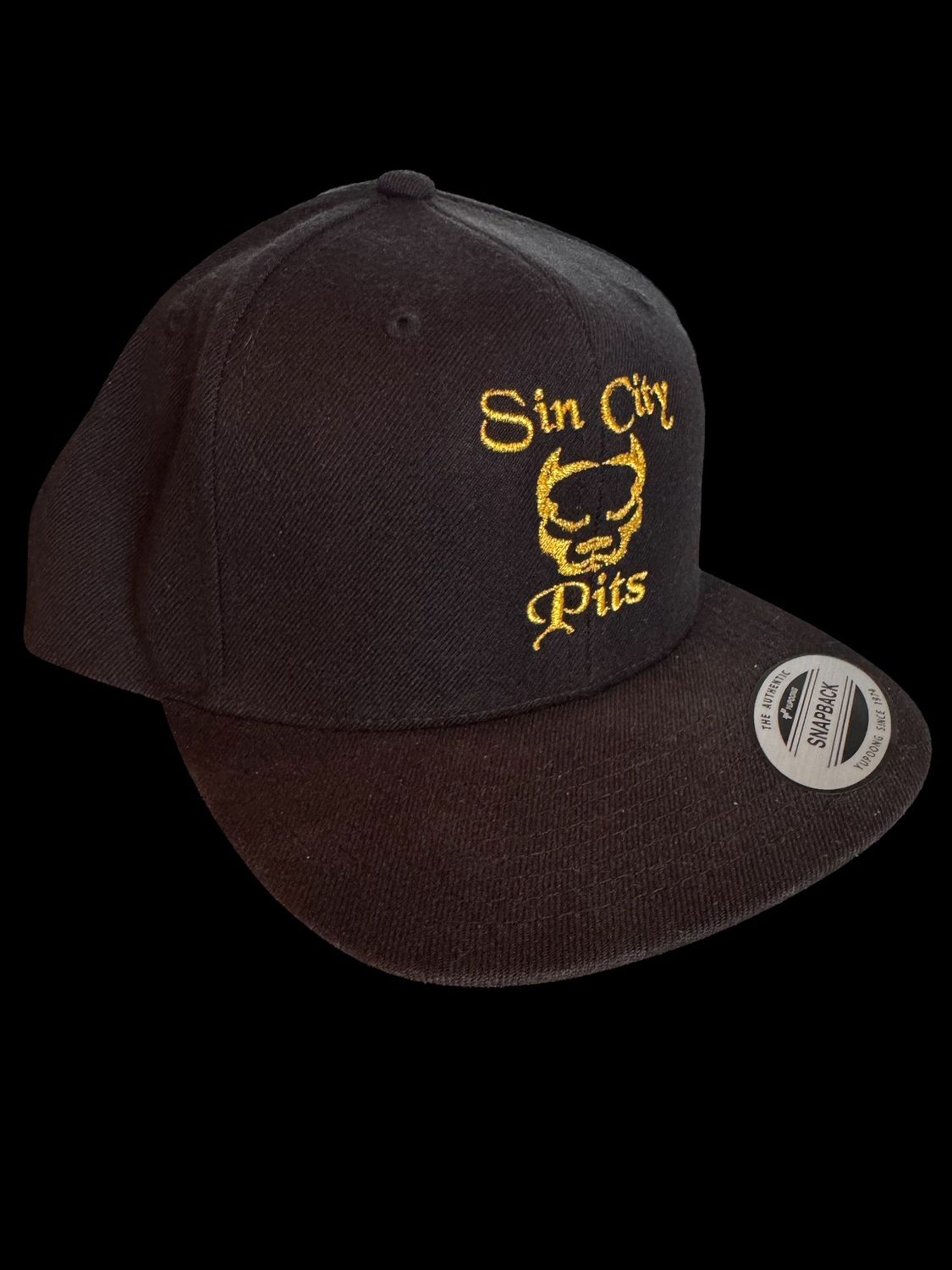 Black / Gold Print Hat