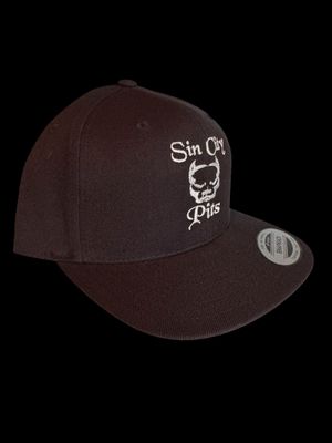 Black / Silver Print Hat