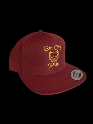 Burgundy / Gold Hat