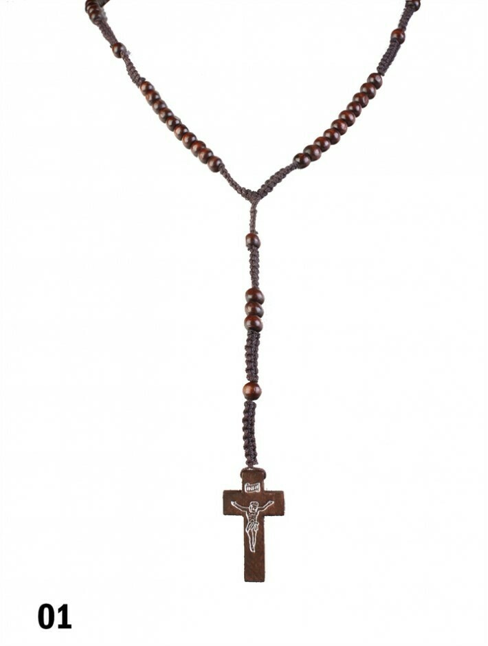 Beaded Wooden Rosary Chain Beaded Wooden Rosary Chain