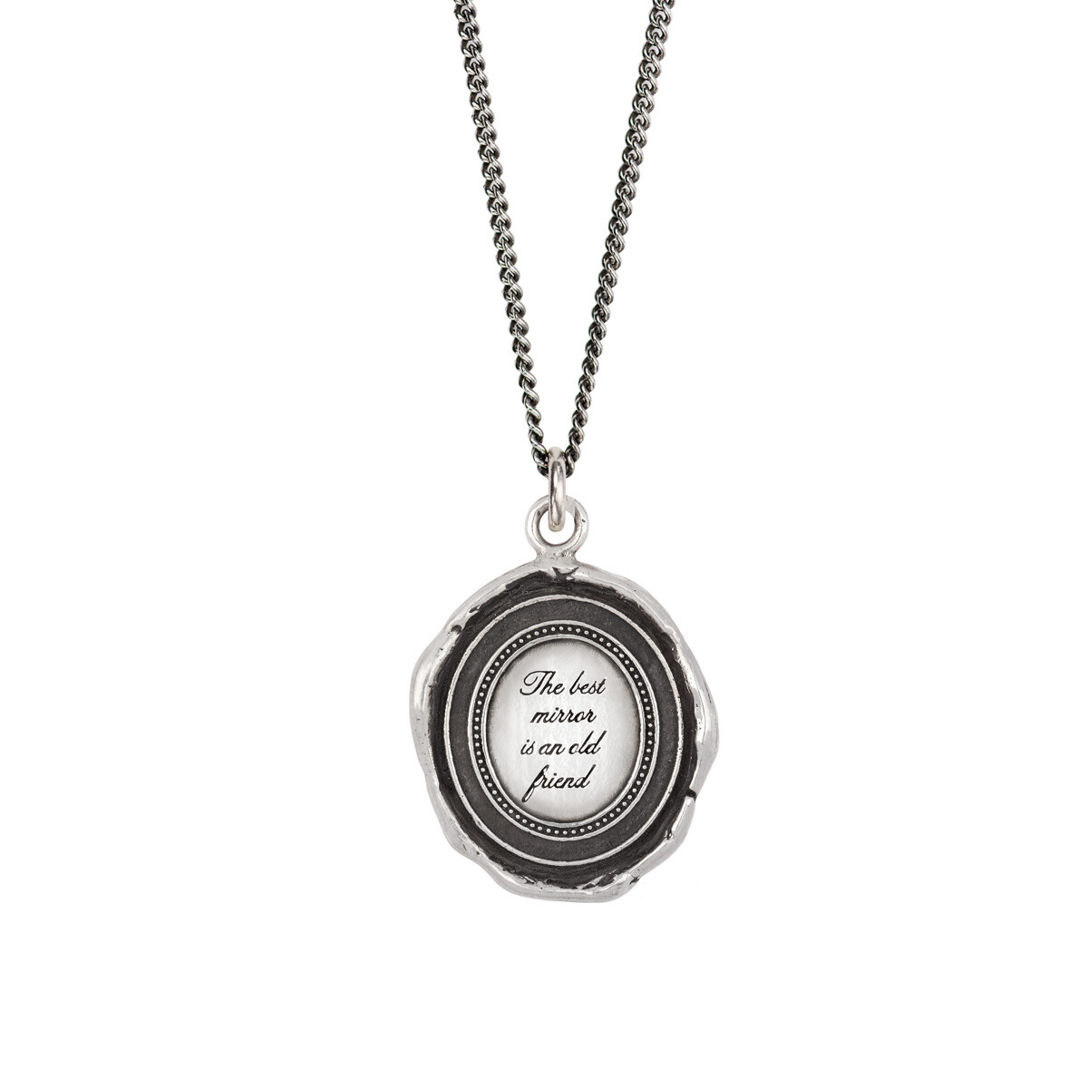 PYRRAH Mirror Pendant with Necklace PYRRAH Mirror Pendant with Necklace