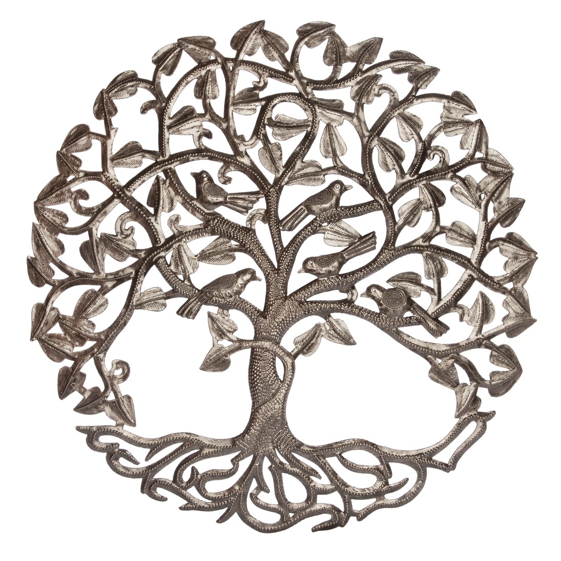 600-RND313 Perpetual Tree of Life - Hand forged in Haiti 600-RND313 Perpetual Tree of Life - Hand forged in Haiti