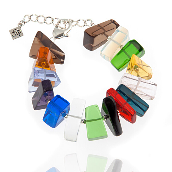 800-GLSY-B1 Stained Glass Gem Bracelet R60 800-GLSY-B1 Stained Glass Gem Bracelet R60