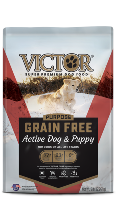 VICTOR PURPOSE GRAIN FREE ACTIVE DOG & PUPPY 15#