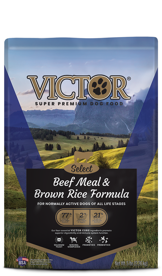 VICTOR BEEF BROWN RICE 15#