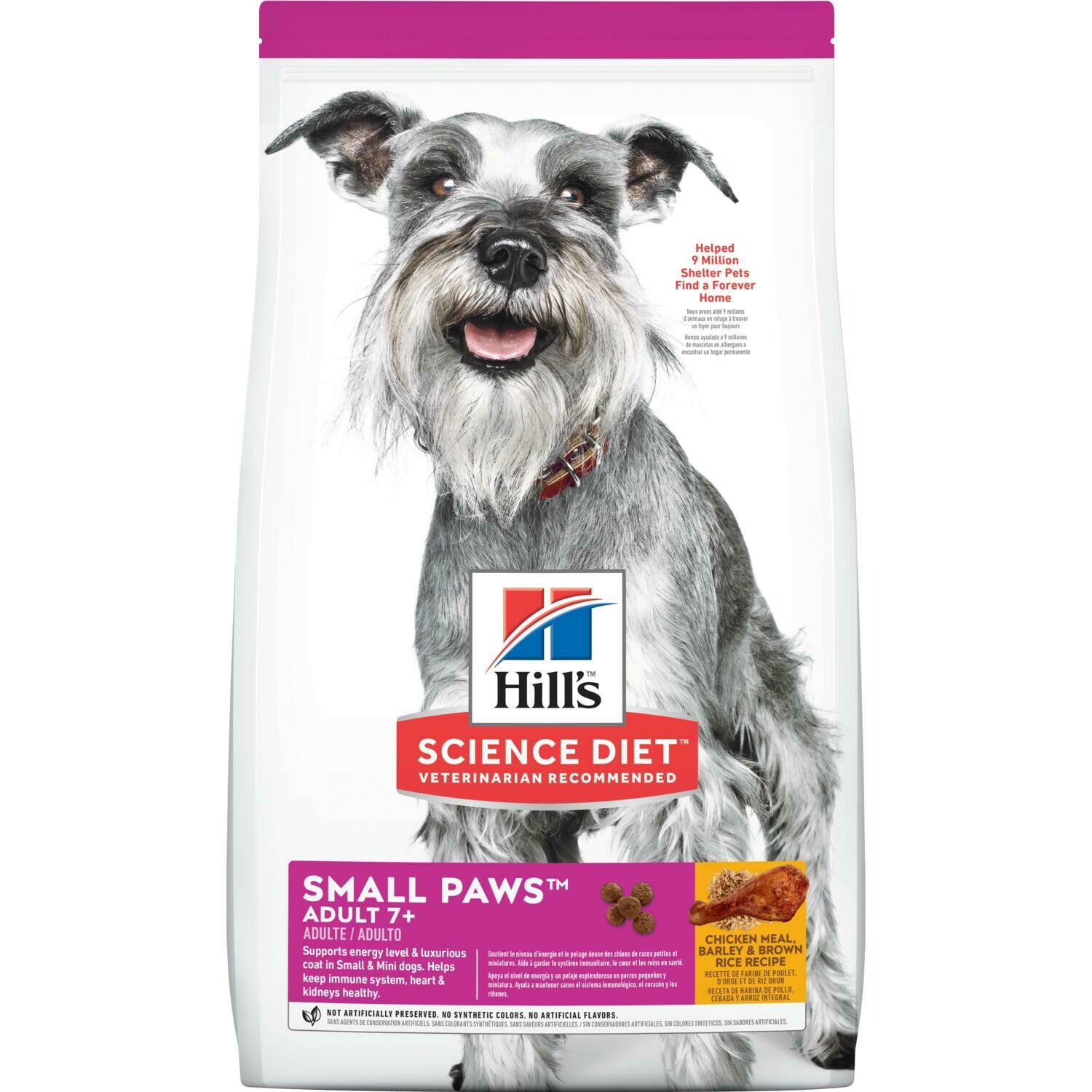 SCIENCE DIET CHICKEN ADULT 7+ SMALL PAWS 4.5#