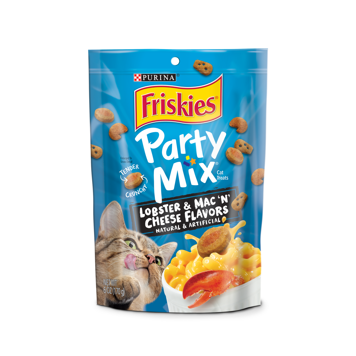 Friskies Party Mix Crunchy Lobster Mac & Cheese 6z