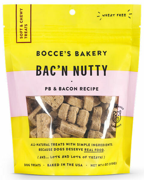 BOCCE BAKERY EVERYDAY SOFT & CHEWY BACON NUTTY 6oz BAG