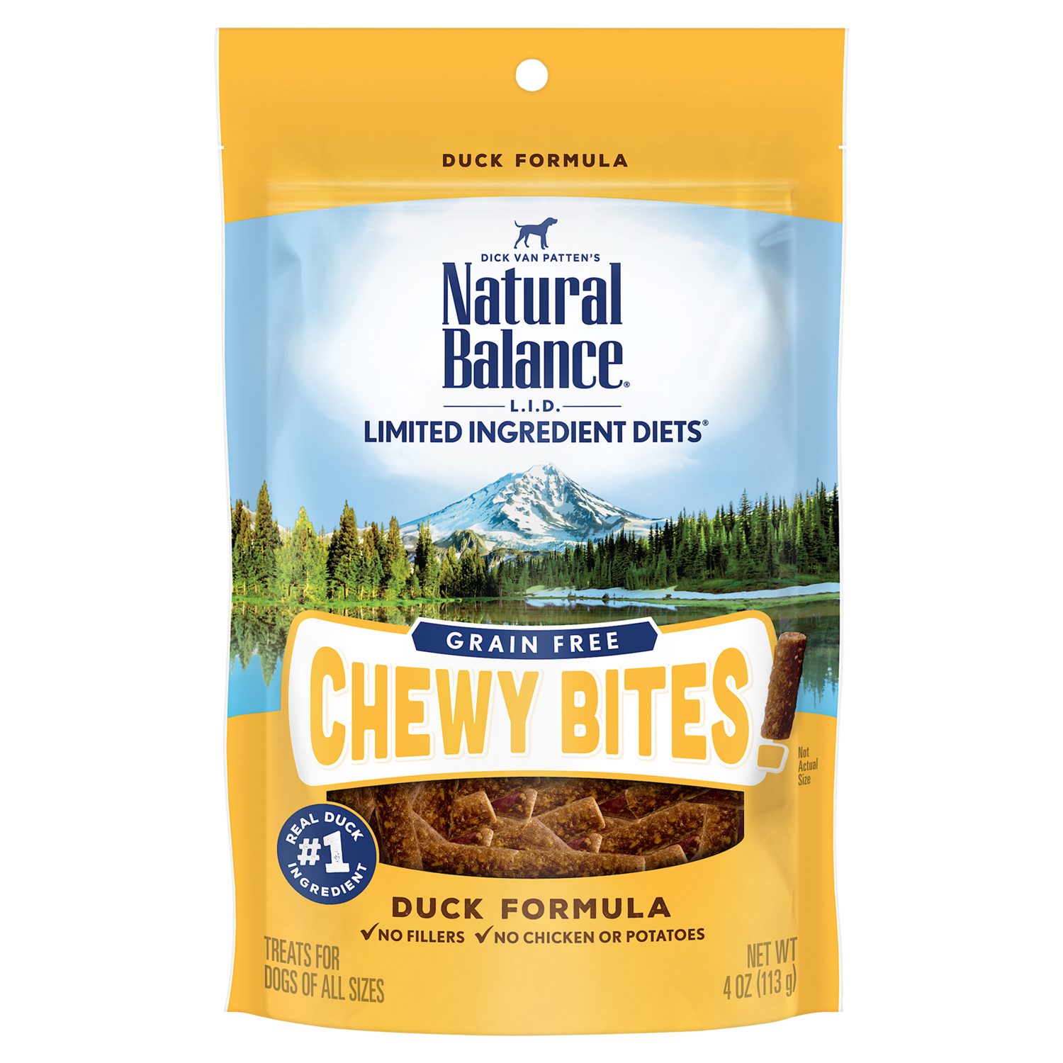 NATURAL BALANCE LID DUCK CHEWY BITES