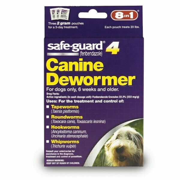 8IN1 SAFEGUARD DEWRMER MD 2GM DOG