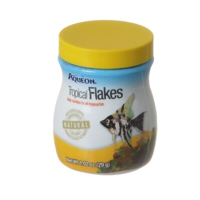 Aqueon Tropical Flaked Fish Food 1.02oz Jar