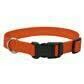 Coastal Adjustable Nylon Dog Collar with Plastic Buckle Sunset Orange 1X26in