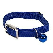 Coastal Snag-Proof Nylon Safety Cat Collar Blue 3/8X12in