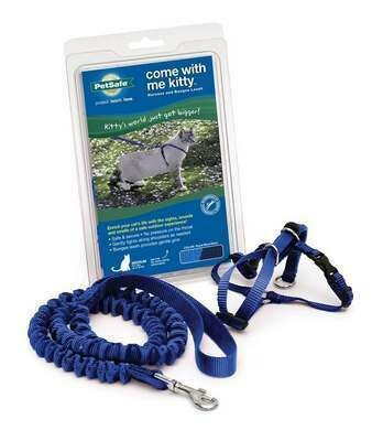 Premier Come With Me Kitty Harness & Bungee Leash Large Royal