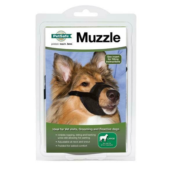 PetSafe Adjustable Muzzle Black Large