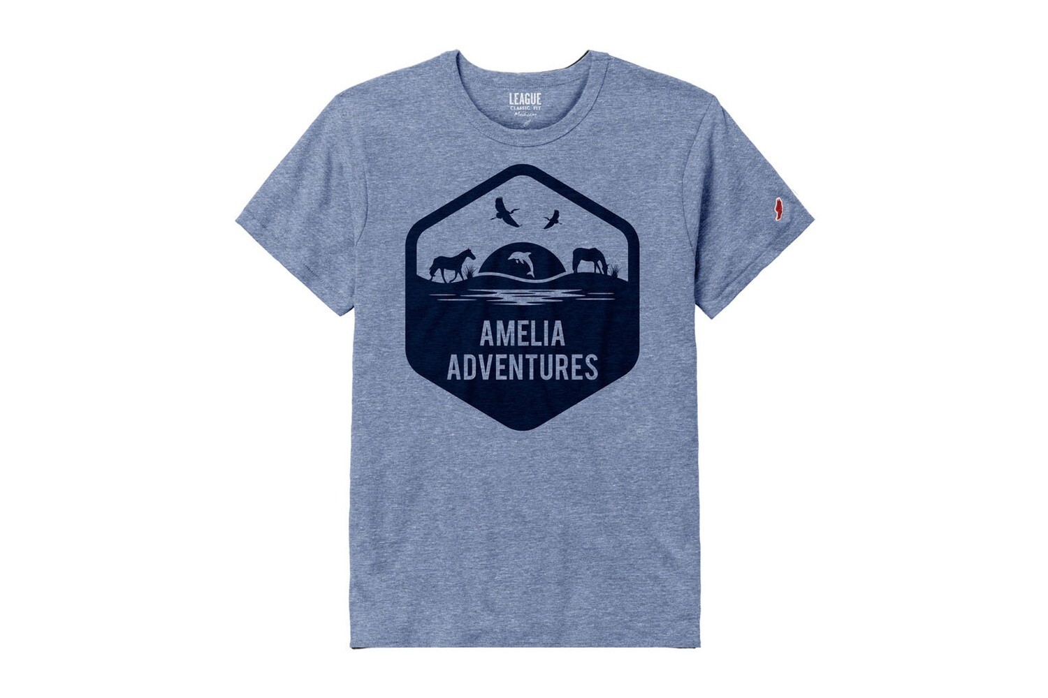 Twisted Tri-blend Tee Collegiate Light Blue