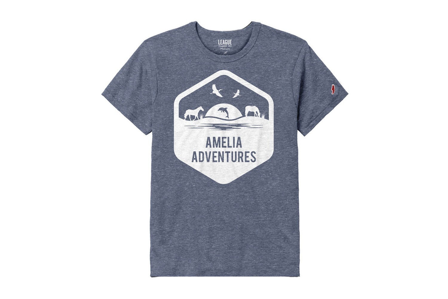 Twisted Tri-blend Tee Collegiate Dark Blue