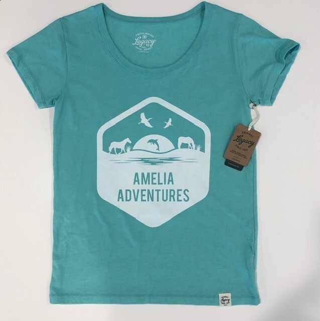 Women&#39;s Tri-blend Crewneck Lagoon