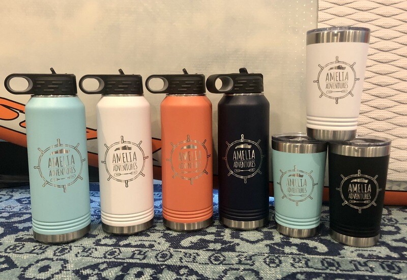 Double Wall Stainless Steel 32 oz Water Bottle w/ lid