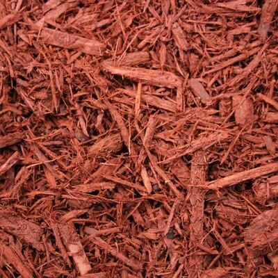 Red Dyed Bark Mulch