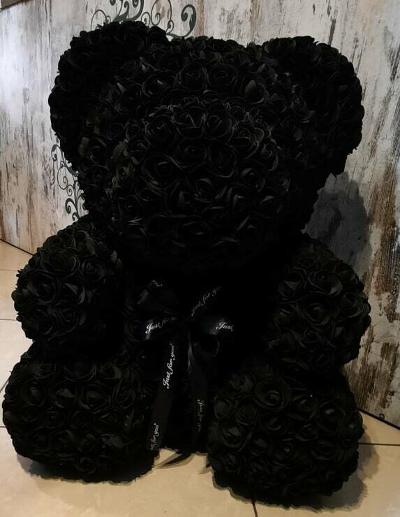 Teddy Flower 70 cm Nero