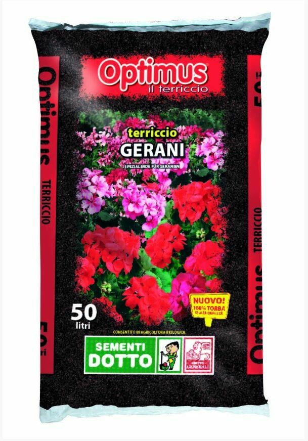 TERRICCIO GERANI 50LT  OPTIMUS DOTTO