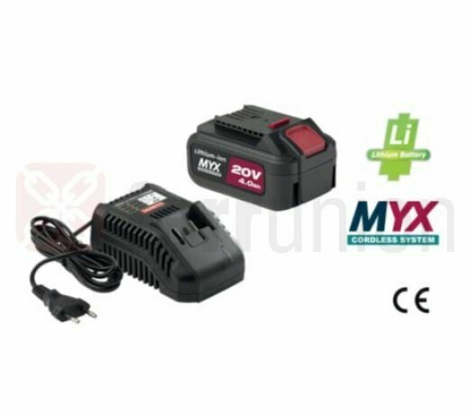 YAMATO: KIT BATTERIA 20V 4AH + CARICABATTERIA