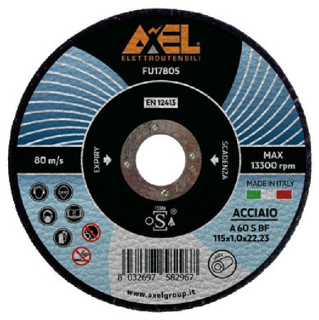 SET 5 MOLE 115X1,0 ACCIAIO/FERRO AXEL [FU17805]