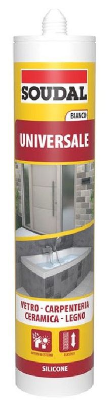 SILICONE ACETICO UNIVERSALE SOUDAL 280ML SILICONE ACETICO UNIVERSALE SOUDAL 280ML