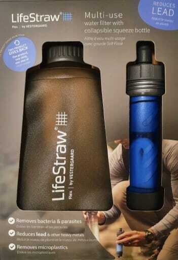 Filtro de agua con botella plegable LifeStraw Flex Hidratación y  cantimploras para acampada y senderismo TH3774026