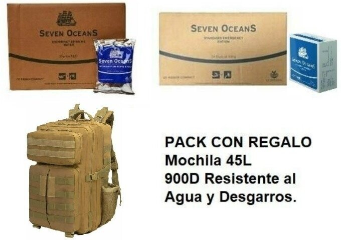 MOCHILA 45L. de REGALO!! Con la compra del PACK SEVEN OCEANS®