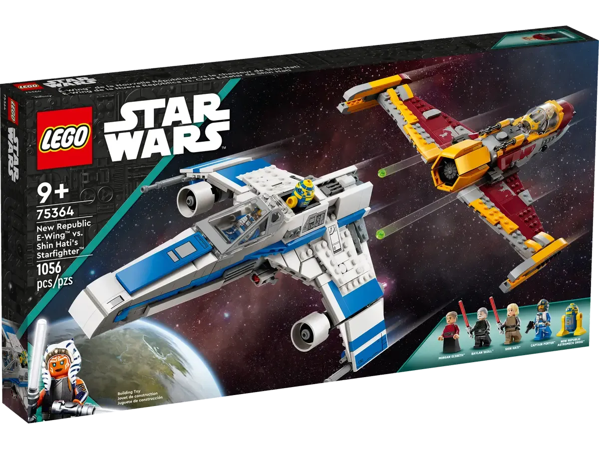 E-Wing™ della Nuova Repubblica vs. Starfighter™ di Shin Hati