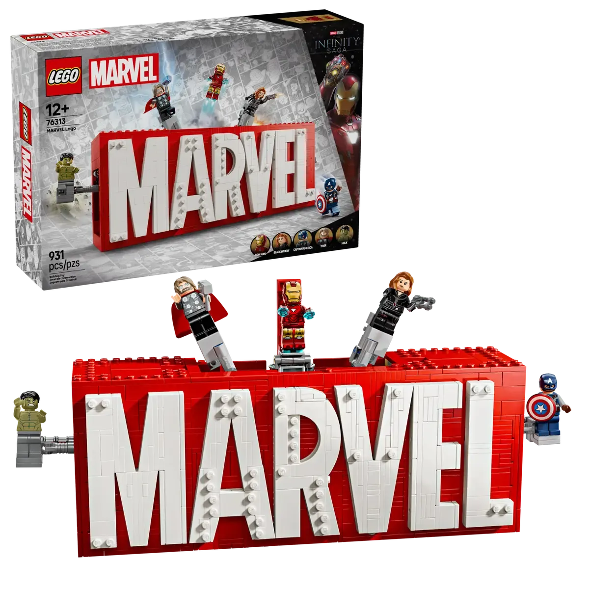 Logo e Minifigure MARVEL