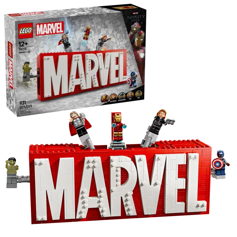 Logo e Minifigure MARVEL