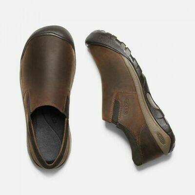 leather keen austin slip on KEEN AUSTIN CASUAL SLIP-ON brown