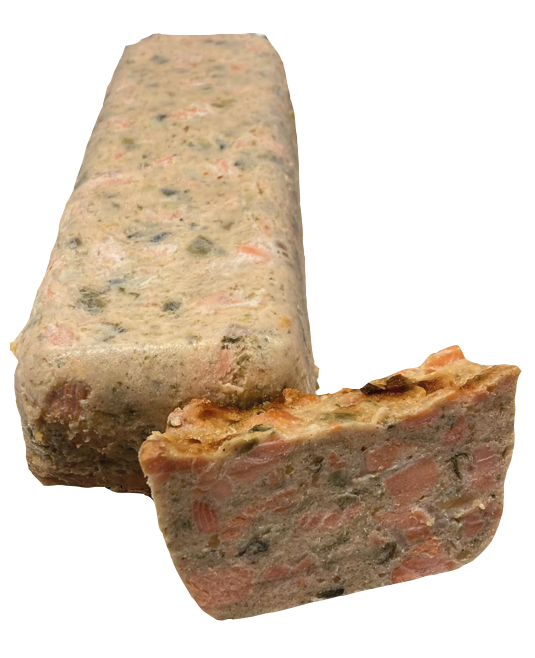 Terrine de truite saumonée de Vionnaz fumée à froid aux poireaux