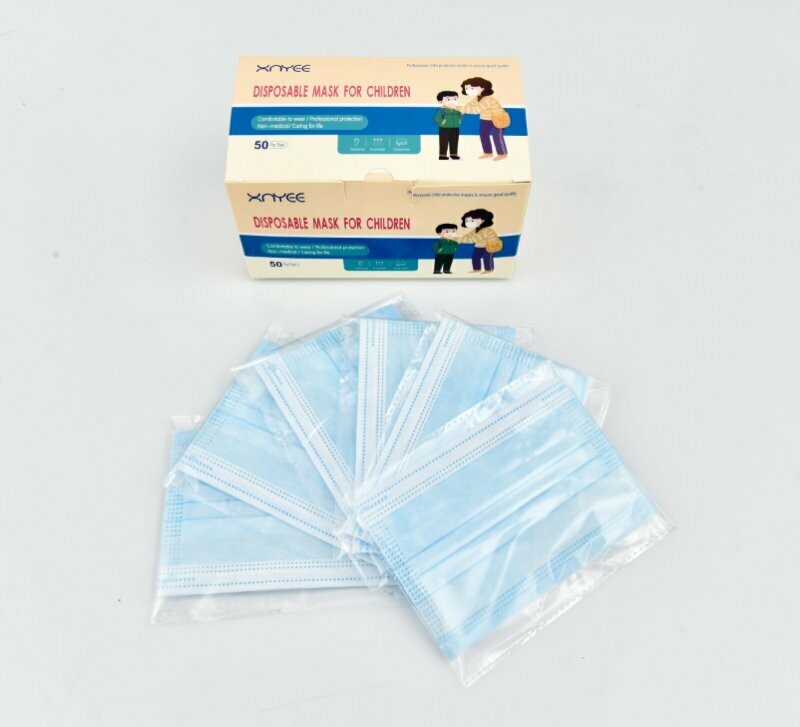 Xnyee Child Ear Loop Disposible Mask Wholesale With Pattern, 50 pc
