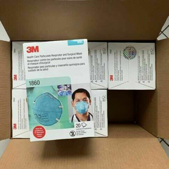 3M 1860 N95 Medical Particulate Healthcare Respirator 1 Carton, 120pc