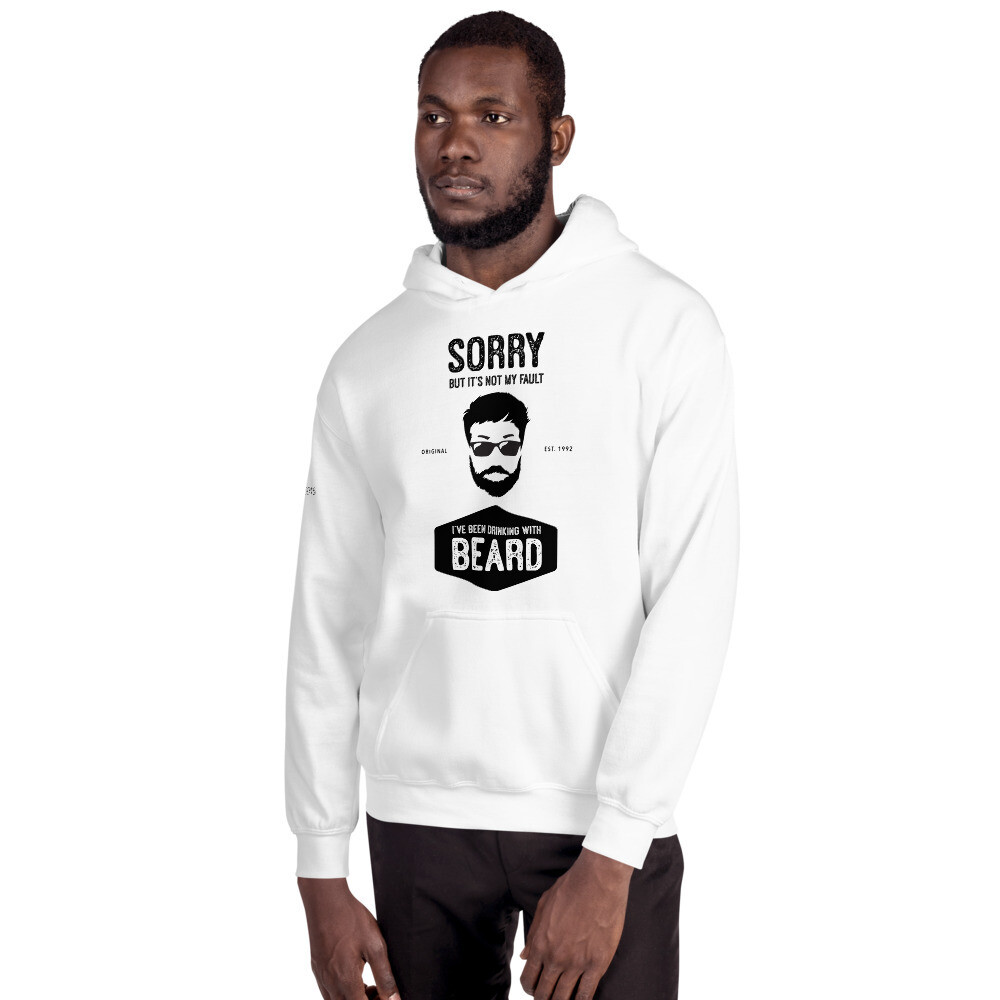 Sorry I've Been Drinking With Beard - Blackpool Tour Hoodie, Color: White, Size: S