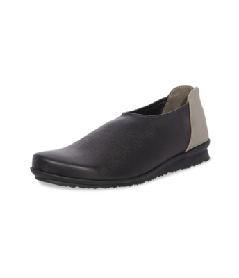 arche Slipper – Barryo Leder schwarz/grau arche Slipper – Barryo Leder schwarz/grau