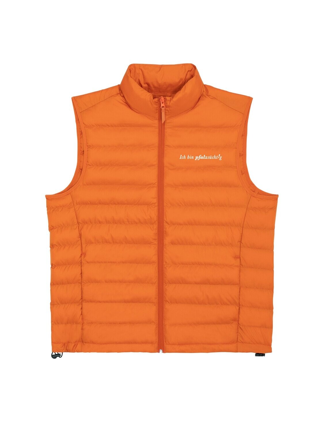 Steppjacke Herren Kurzarm orange