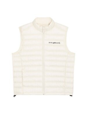 Steppjacke Herren Kurzarm weiß