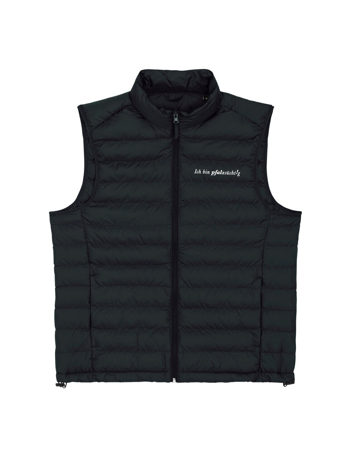 Steppjacke Herren Kurzarm schwarz