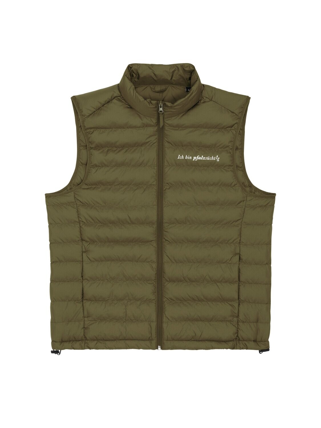 Steppjacke Herren Kurzarm khaki