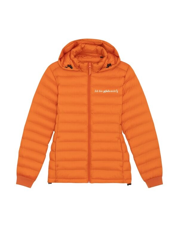 Steppjacke Damen Langarm orange