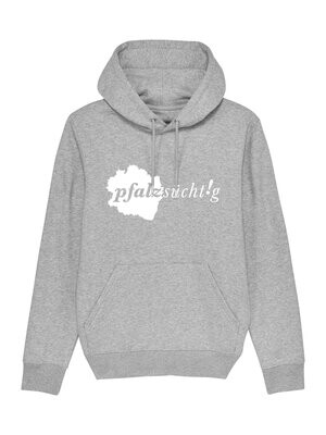 Hoodie "pfalzsücht!g" grau (Logo in weiß)